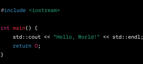 Hello-World-Code in C++